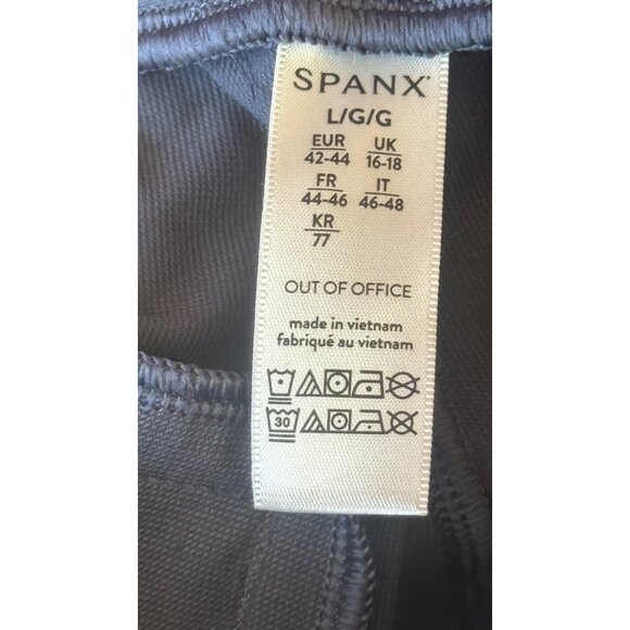 SPANX  Tan Jogger Track Pants High-Rise Elastic  Waist Size Large .Gray/Blue - Picture 13 of 16